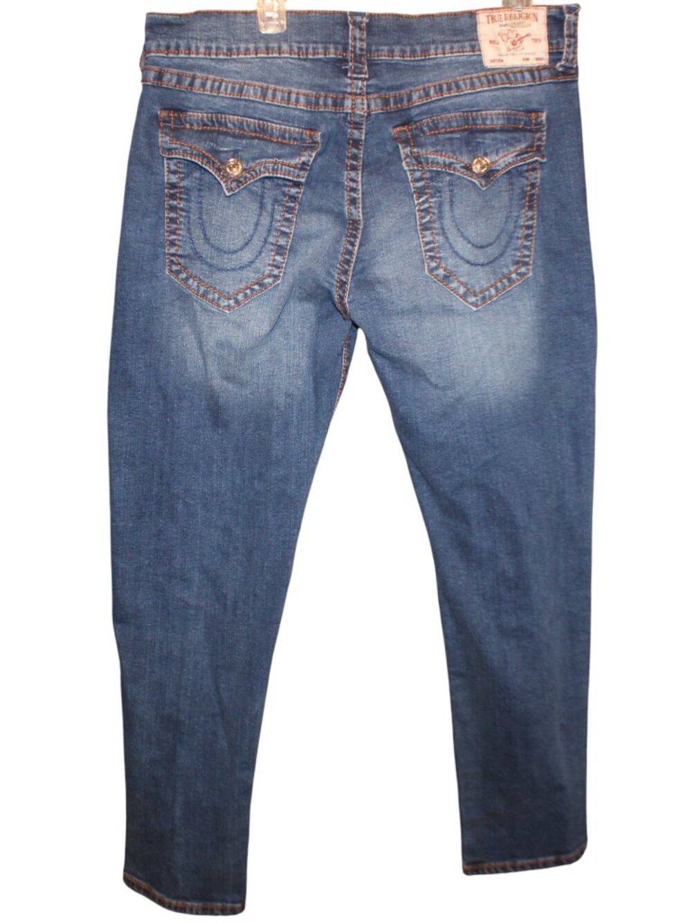 TRUE RELIGION Men's 36x30 Geno Relaxed Slim Denim Jeans
